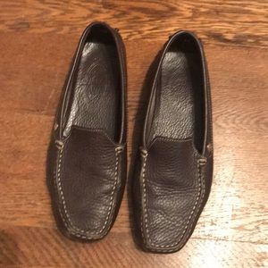Tod’s brown leather loafers